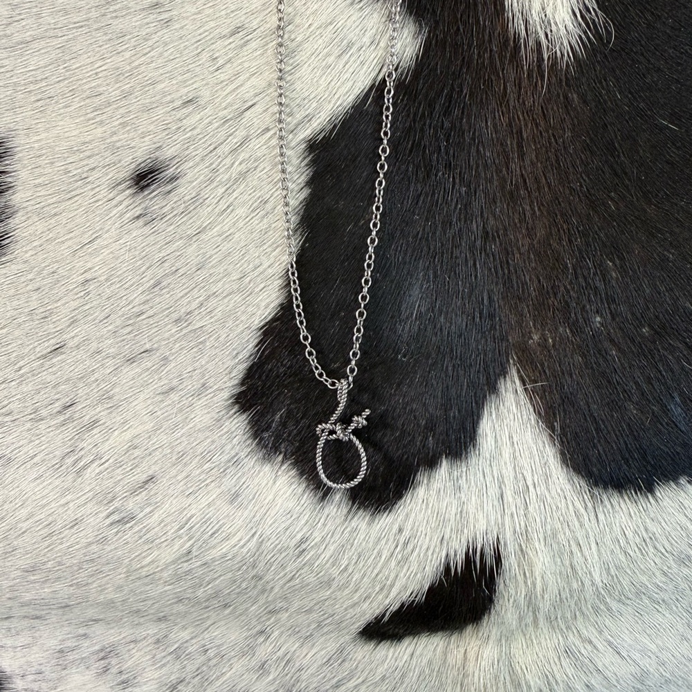 Justin Boots Twisted Silver Necklace - Picture 2 of 2